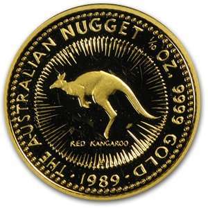  1989 1/10 oz Australian Proof Gold Nugget Beauty