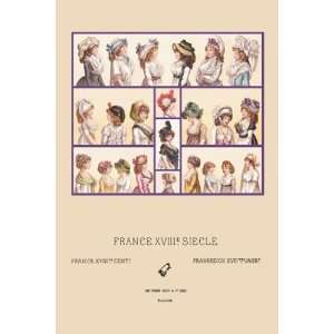 French Hats and Hairstyles of the Eighteenth Century   Poster by 