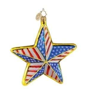  Christopher Radko Liberty Star Ornament: Home & Kitchen