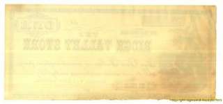 PRIVATE SCRIPT THE RIDGE VALLEY STORE $1.00 1870S  
