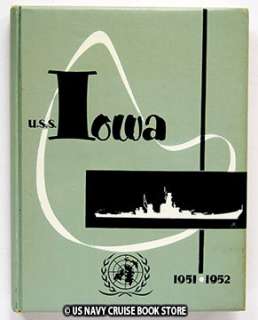 USS IOWA BB 61 KOREAN WAR CRUISE BOOK 1951 1952  