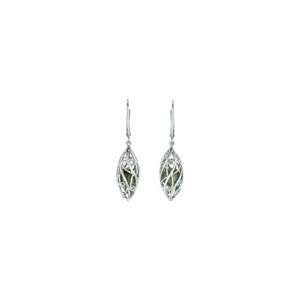 ZALES Caged Malachite Bead Drop Earrings in Sterling Silver other 