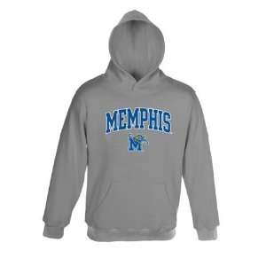 Memphis Tigers Athletic Grey NCAA Embroidered Hooded 