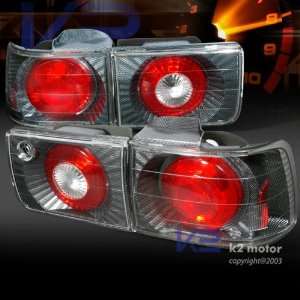  92 93 Honda Accord 4dr 4d Altezza Tail Lights Carbon 