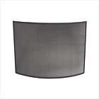 Uniflame Single Panel Curved Bronze Wrought Iron Fireplace Screen