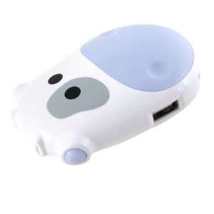  Gino White Plastic Milk Cow Design High Speed USB 2.0 4 