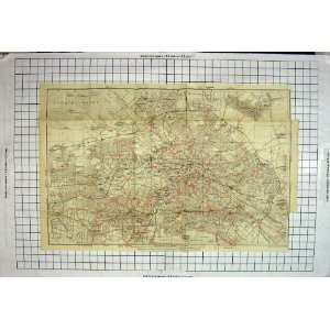  Antique Map Germany Plan Charlottenburg Schonberg