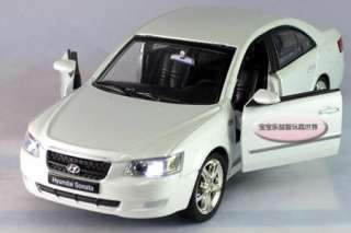 New Hyundai Sonata 1:32 Alloy Diecast Model Car With Sound&Light White 