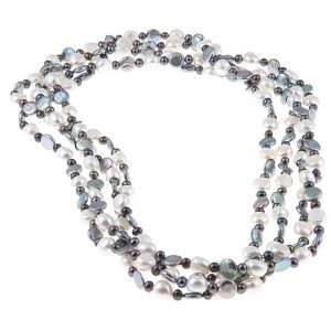  colored Freshwater Pearl 100 inch Endless Necklace (5 11 mm) Jewelry