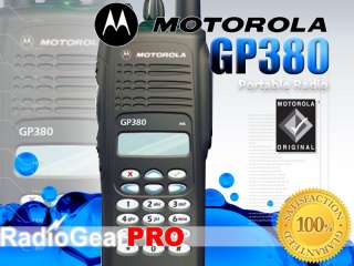 Motorola GP380 Portable LCD Radio VHF 136 174Mhz GP 380  
