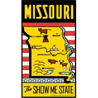    Fridgedoor Missouri State Magnet Travel Decal Magnet: Automotive