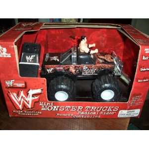   : Wwf Mini Monster R/c Trucks Radical Rides The Rock Toys & Games