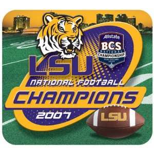  LSU Tigers 2007 BCS National Champions Mousepad Sports 
