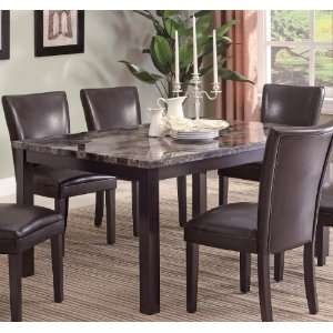    Carter Rectangular Leg Dining Table by Coaster: Furniture & Decor