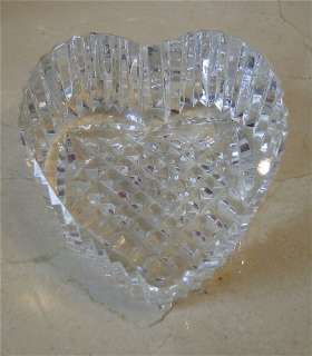 WATERFORD CRYSTAL HEART PAPERWEIGHT, Made in Ireland  