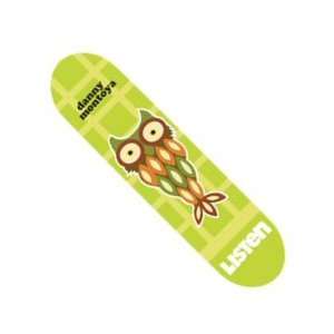 Listen   Owl Danny Skateboard Deck (7.5 x 31.625)  