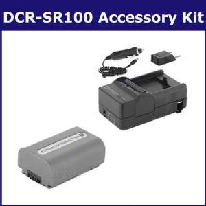  Sony DCR SR100 Camcorder Accessory Kit includes SDNPFP50 