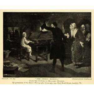  1904 Print Child Handel Piano Boy George Musical 