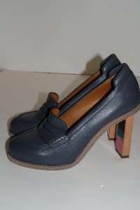 Authentic Balenciaga Paris Penny Loafers Pump Heels Shoes Grey 