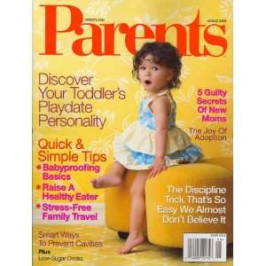   Parents, August 2008 Issue Editors of PARENTS Magazine Books