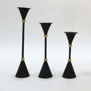 REAL SIMPLEA HANDTOOLED HANDCRAFTED BRASS CANDLE HOLDER SET!!