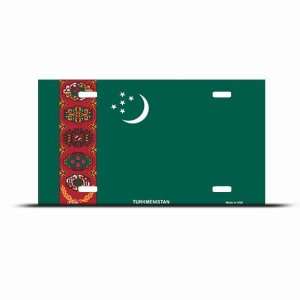 Turkmenistan Flag License Plate Wall Sign Tag