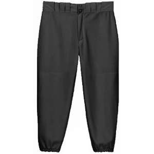   Softball Pants With/Without Belt Loops BLACK   BK WXL   BELT LOOP PANT