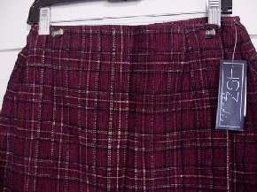 Wrap Around Burgundy Plaid Corduroy Skirt Sz. 10 R.$29  