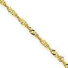 New Polished 14K Gold 2mm Byzantine 24 Chain Necklace  