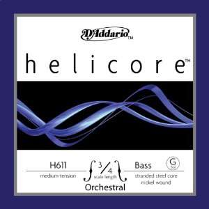  DAddario Helicore Orchestral 3/4 String Bass G String 