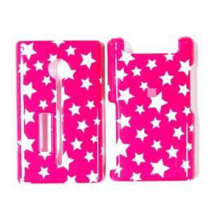 Cuffu   Pink Star   Kyocera E1100 Smart Case Cover + SCREEN PROTECTOR 