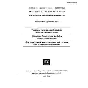  IEC 60050 321 Ed. 1.0 b:1986, International 
