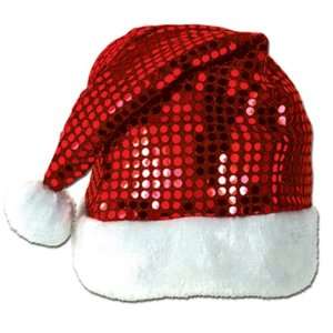  New   Sequin Sheen Santa Hat Case Pack 72 by DDI