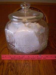 1910s GROCERY STORE LARGE ADVERTISING JAR BARSAM BROTHERS SPRINGFIELD 