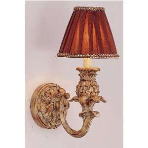  Hawaiian Gold Wall Sconce One light Antique Gold: Home 