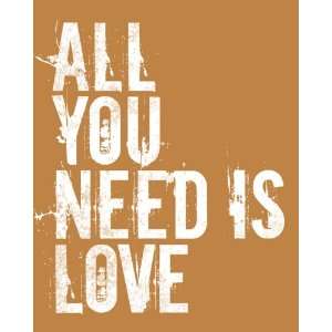  All You Need Is Love, archival print (copper)
