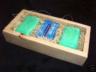 Bar Rustic Wood Soap Crate Display Gift Box Set of 4  