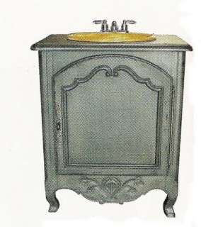 Perigord French BATH VANITY Country Paints Old World Stains Antique 