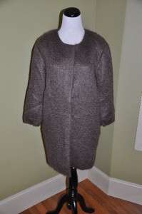 CREW Collection Wool Mohair Cocoon Coat 0 NEW $595  