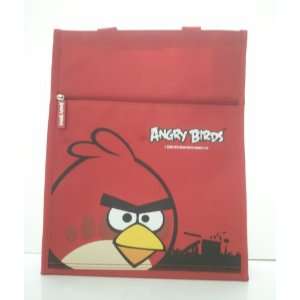  Imported Rovio Angry Birds Canvas Tote Shopper Bag   RED 