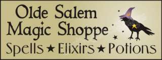 New Stencil #F95 ~ Olde Salem Magic Shoppe Elixir Spells Potions with 