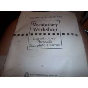  Key Vocabulary Workshop Introductory Through Complete 