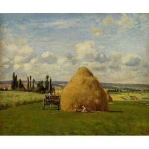  Oil Painting: Haystack, Pontoise: Camille Pissarro Hand 