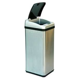   Square Extra Wide Opening Touchless Trash Can RX: Everything Else