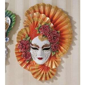 Xoticbrands 13 Italian Venetian Carnival Ladies Sculptural Wall Mask 