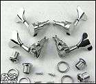 Chrome Bass Tuning Pegs Tuners Machine Heads 2L 2R For 