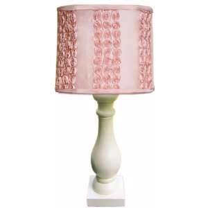  White Column Lamp with Dozen Roses Shade: Home Improvement