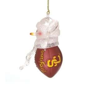  USC Trojans 2.5 Acrylic Basketball Snowman Holiday Ornament   NCAA 