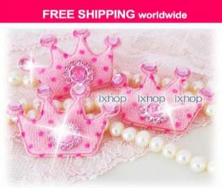 25 Princess Bling Crown (U PICK) Applique 4043 15375  