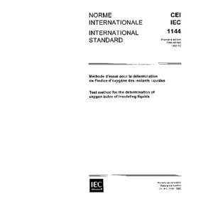 IEC 61144 Ed. 1.0 b1992, Test method for the determination of oxygen 